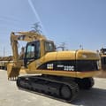2019 Caterpillar 320C excavator, rear three-quarter view