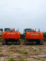 2025 Hitachi 350-5G crawler excavator rear view