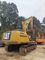 2018 Caterpillar 336E crawler excavator, rear three-quarter view