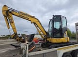 2017 Komatsu PC35MR-5 mini excavator, side view