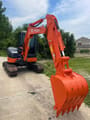 2020 Hitachi ZX50U-2 mini excavator, front three-quarter view