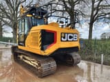 2023 JCB 140X LC crawler excavator, rear three-quarter view