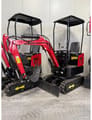 2024 JPC HT-12 mini excavator, front three-quarter view