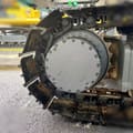 2021 Kobelco SK200D crawler excavator final drive and track detail