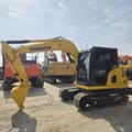 Komatsu PC70-8 mini excavator, side view