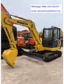 2024 Komatsu PC56 mini excavator, front three-quarter view