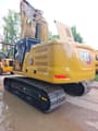 2024 Caterpillar 320GC crawler excavator rear three-quarter view
