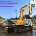 2019 Hyundai 485VS excavator, rear three-quarter view