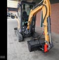 2023 CASE CX19D mini excavator, front three-quarter view