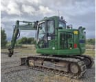 2018 Komatsu PC138US-11 crawler excavator, rear three-quarter view