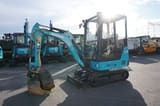 2021 Airman AX19-7 mini excavator, front three-quarter view