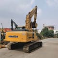 2018 Komatsu PC220-7 crawler excavator, rear three-quarter view