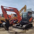 2016 Doosan DX60 crawler excavator, front three-quarter view
