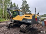 2011 Volvo EC250DL crawler excavator, rear three-quarter view
