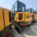 2025 Sany SY60C excavator, rear three-quarter view