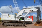 2014 Caterpillar 374FL crawler excavator, side view