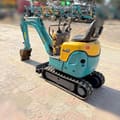 2014 Kubota U-008 mini excavator, rear three-quarter view