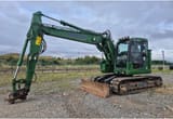 2018 Komatsu PC138US-11 crawler excavator, side profile view