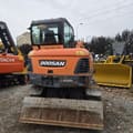 2018 Doosan DX60W wheel excavator, rear view