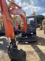2018 Doosan DH55 mini excavator, front view