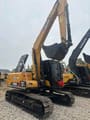 2015 Sany SY155C mini excavator, rear three-quarter view
