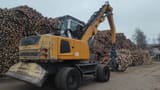 2015 Liebherr LH35 M material handler, rear three-quarter view