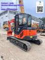 2023 Hitachi ZX50 mini excavator, rear three-quarter view