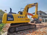 Koparka gąsienicowa 2018 Komatsu PC200-8, widok boczny z profilu