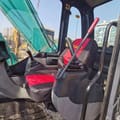 Kobelco SK75 Mini Excavator interior view