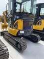 2020 Komatsu PC30MR-3 mini excavator, rear three-quarter view