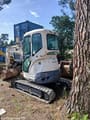 2012 Kubota U25-3EU mini excavator, rear three-quarter view