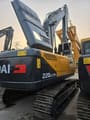 2025 Hyundai 220LC-9S crawler excavator, rear three-quarter view