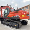2020 Doosan DX225LCA crawler excavator, rear three-quarter view