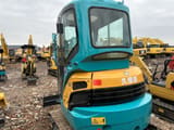 2021 Kubota U35 mini excavator, rear three-quarter view