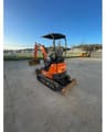 2019 Hitachi ZX19U-6 mini excavator, rear three-quarter view