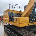 Caterpillar 320GC crawler excavator, rear three-quarter view