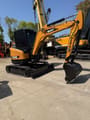 2020 Sany SY35U mini excavator, front three-quarter view