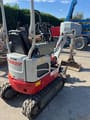 2023 Takeuchi TB210R mini excavator, rear three-quarter view