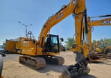 2021 JCB 140X LC crawler excavator, front three-quarter view