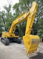 2022 Komatsu PC220-7 crawler excavator, front three-quarter view