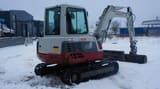2012 Takeuchi TB250 mini excavator, rear three-quarter view