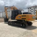 Sany SY215C crawler excavator, rear three-quarter view