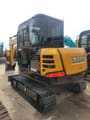 2024 Sany SY55C mini excavator, rear three-quarter view