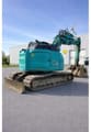 2016 Kobelco SK140SRLC-5 crawler excavator, rear three-quarter view