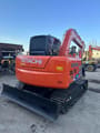 Hitachi ZX70 crawler excavator, rear view