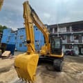 2016 Komatsu PC130-7 crawler excavator, front three-quarter view