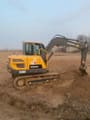 2024 Volvo EC80D mini excavator, side profile view