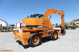 2007 CASE WX145 wheel excavator rear three-quarter view