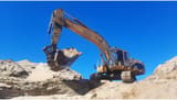 1994 Caterpillar 350L crawler excavator side view