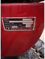 2017 Takeuchi TB240 mini excavator identification plate